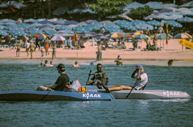KYYAAK kayaks near a busy Phuket beach